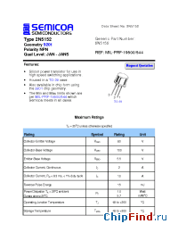 Datasheet 2N5152 производства Semicoa